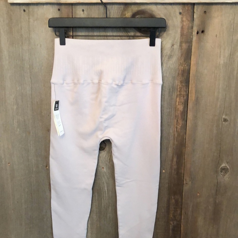 Avocado High Waisted Yoga Legging Dusty Rose Lavender Medium Lightweight - Picture 5 of 16